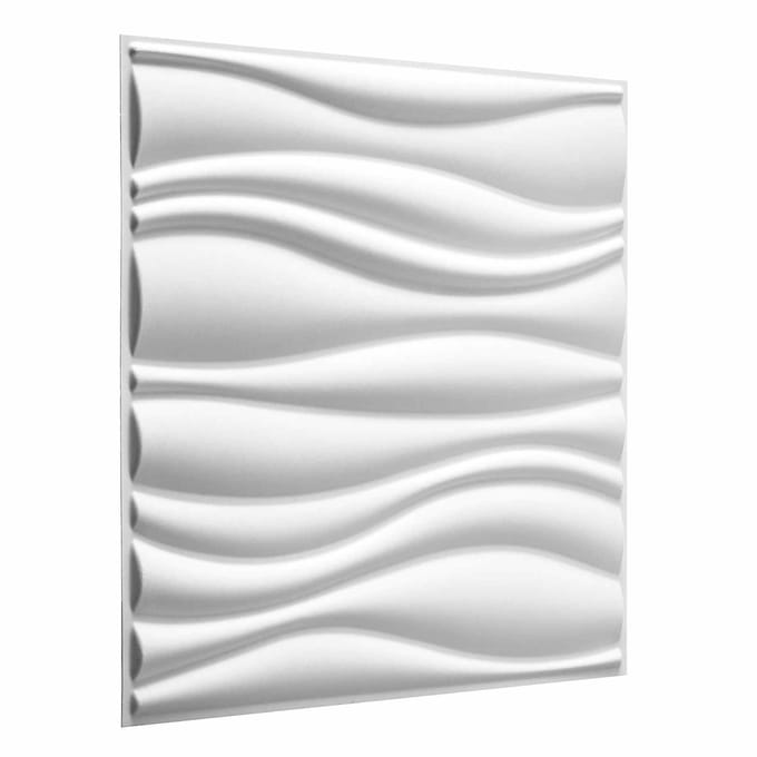 vidaXL - Wandpanelen - 4 - st - 50 - x - 50 - cm - Wit
