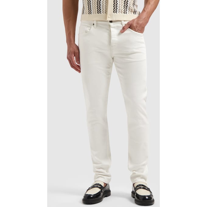 Pure Path The Ryan Slim Fit Jeans Off White  31