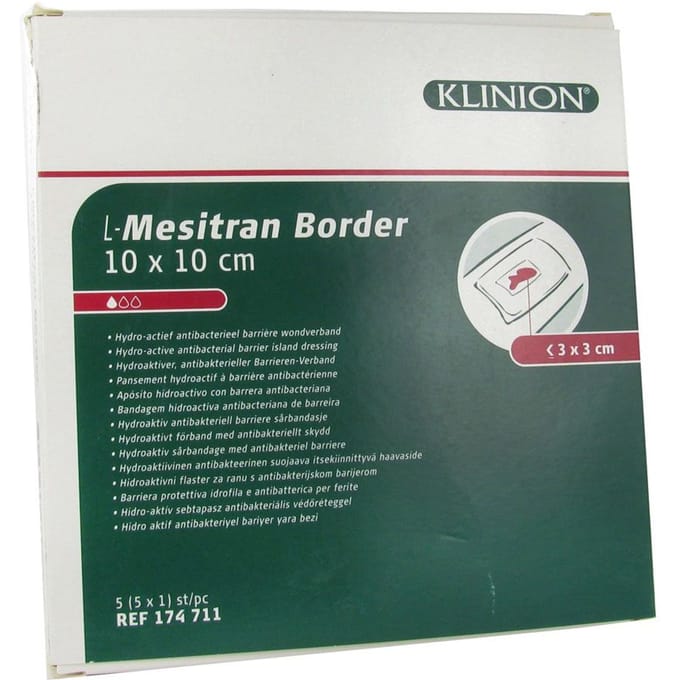 L - Mesitran Kompres Border 10 x Cm 5 Compressen