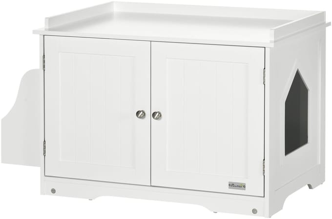 PawHut Kattenbak met magnetische deuren D31-065V01