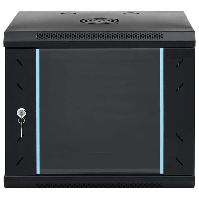 vidaXL 9U Wandgemonteerde Netwerkkast 19" IP20 53x40x45 cm