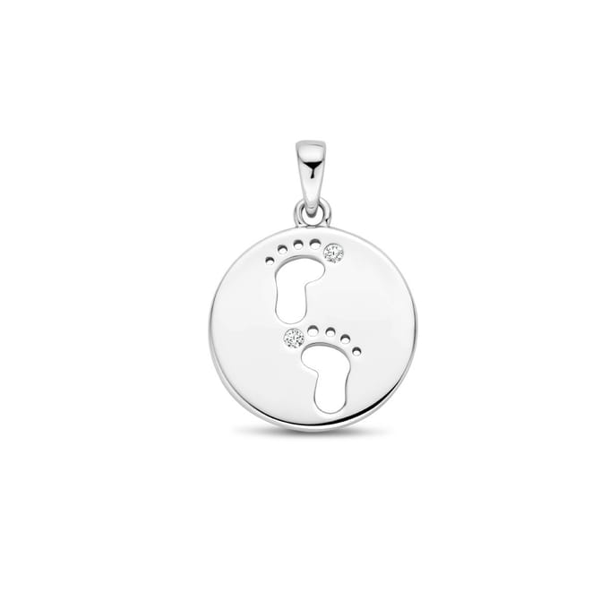 hanger baby voetjes zirkonia