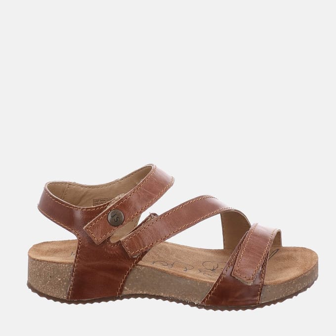 Josef Seibel - TONGA 25 - Sandalen met hakDames Sandalen - Kleur: Cognac - Maat: 36
