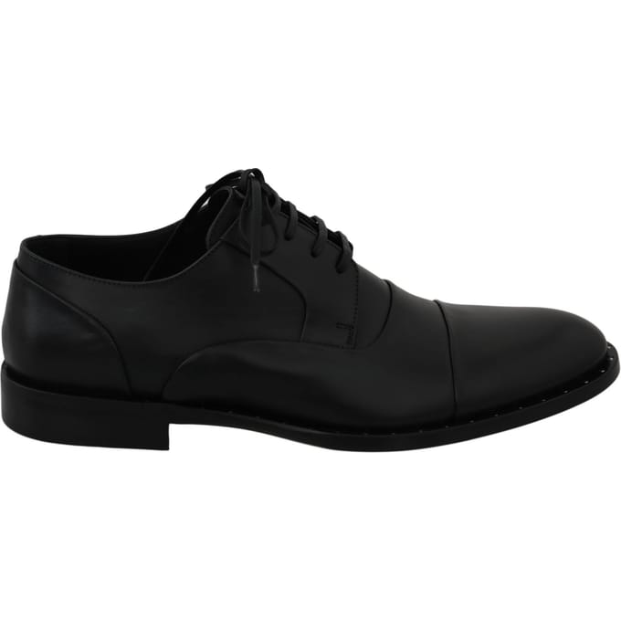 Dolce & Gabbana Zwarte Leren Derby Formele Schoenen