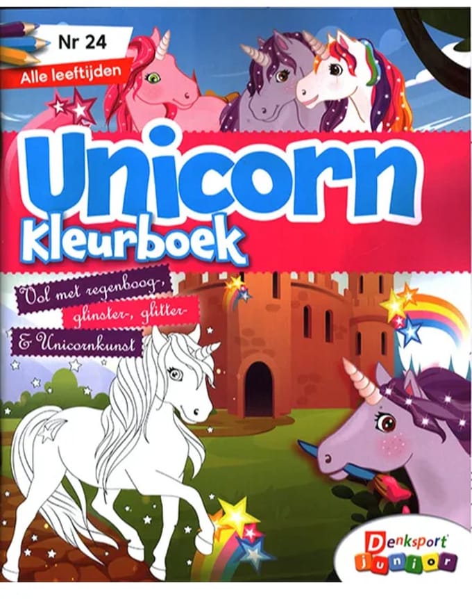 Denksport voor kids! Unicorn Puzzelblok - 24 2025