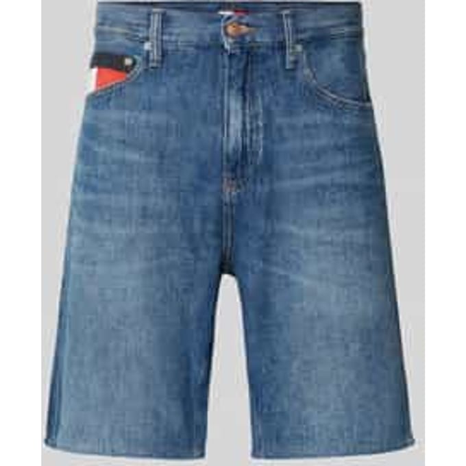 regular fit jeansshorts van puur katoen