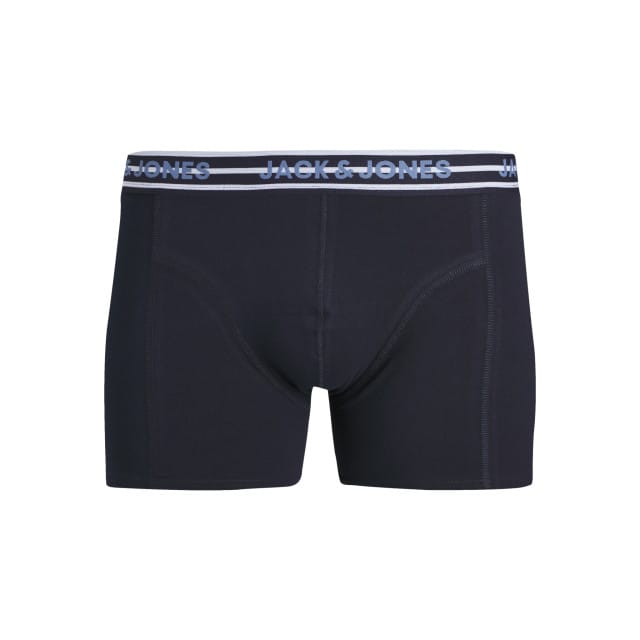 Jack & Jones Heren Boxershorts Trunks JACPETER Blauw/Grijs/Donkerblauw 3-Pack - Maat M