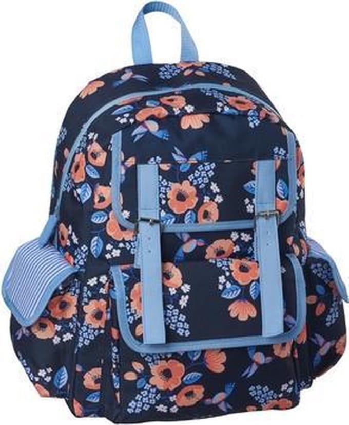 Rugzak Flowers met diverse opbergvakken - K-90208