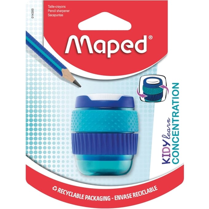 Puntenslijper Maped Kidy Learn Concentration 1-gaats blauw