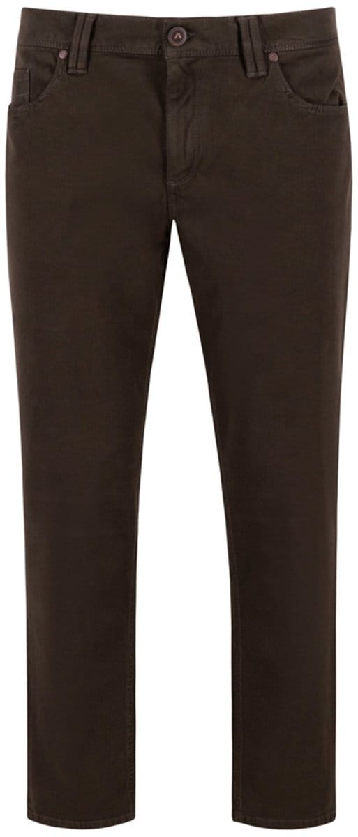 Alberto - 5-Pocket - Mannen - W36 X L36 - Bruin - Katoen - 4207-1407 Pipe