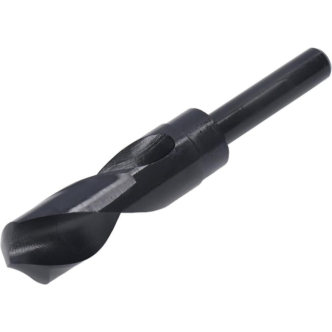 Foret hélicoïdal Acier rapide 12 pouces Queue droite 25 mm Lame Outil de perçage Noir