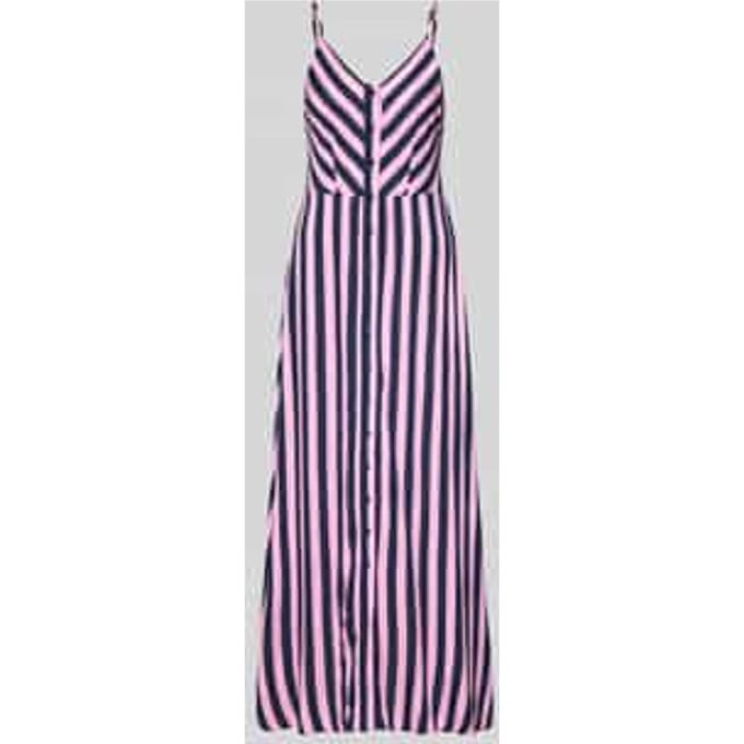maxi-jurk van viscose met knoopsluiting model 'SAVANNA'