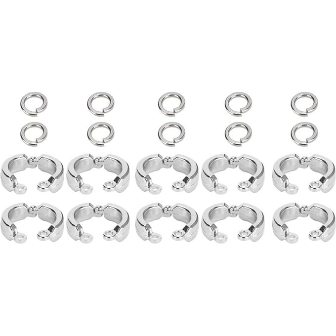10 stuks Vogel Papegaaien Pootring Buiten Vlieg Training Activiteit Openingsclip Accessoires#12 white