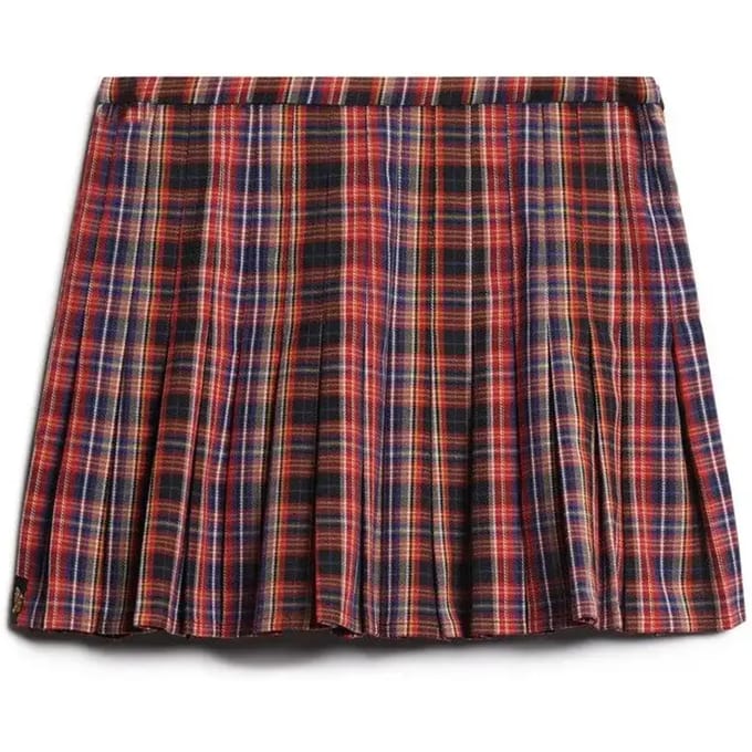 Superdry - Geruite minirok met middelhoge taille - Dames - Rokken