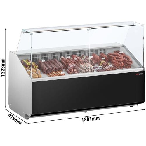 GGM Gastro Kühltheke - 1900mm - Frontblende Schwarz
