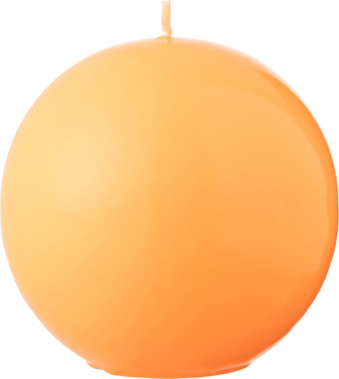 J-Line kaars Bol - fluo oranje - 50U
