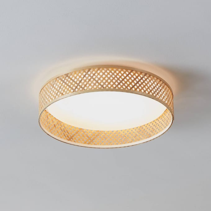 EGLO Luppineria Plafondlamp - LED - Ø 38 cm - Wit/Bruin