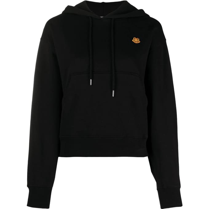 Boxy hoodie met tijgerlogo