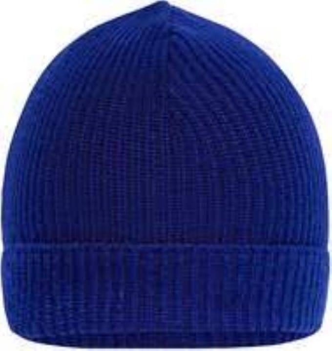 Myrtle Beach - Gebreide Muts Met Omslag - Dark Royal - One Size.