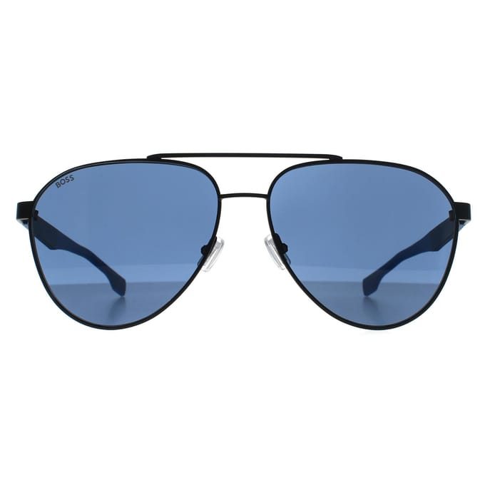 Hugo Boss BOSS 1485/S Matte black blue 60/15/145 MAN Zonnebrillen
