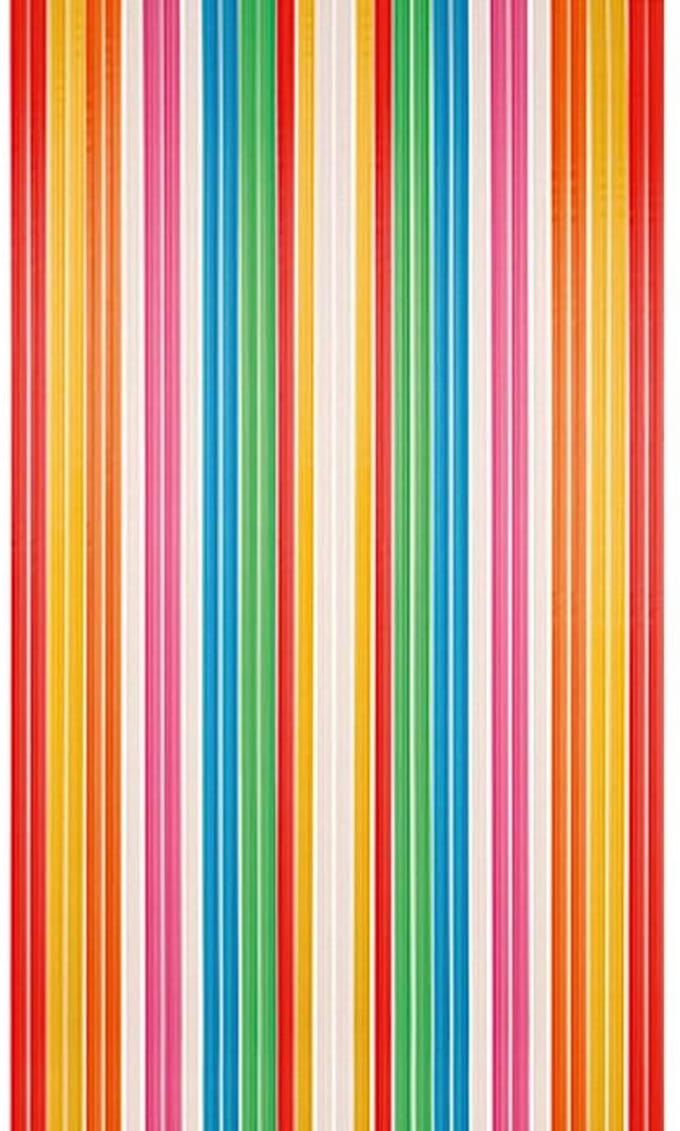 2LIF Aruba Meerkleurig Vliegengordijn deur - 90 x 200 cm