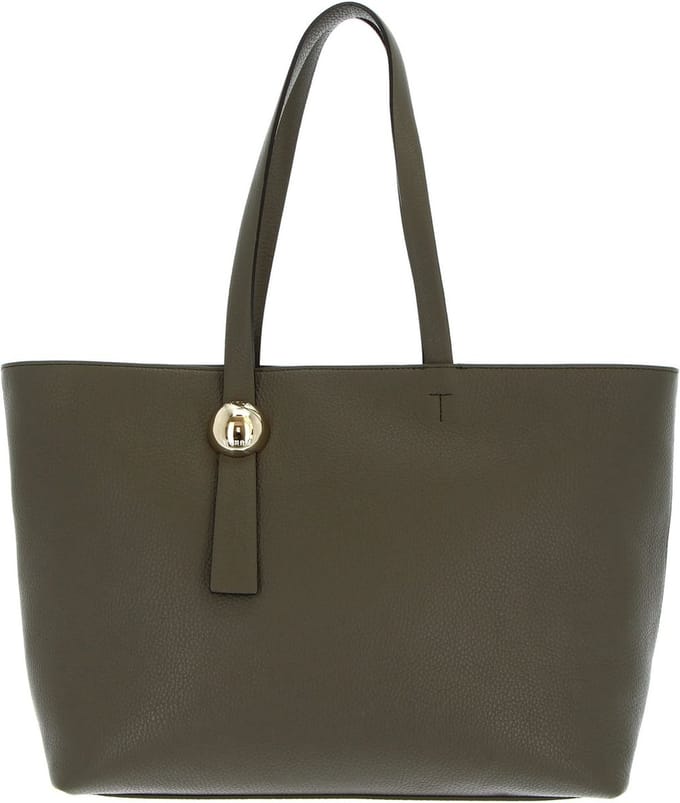 FURLA Leren Schoudertas Shopper Sfera Tote Bag Sage Olijfgroen