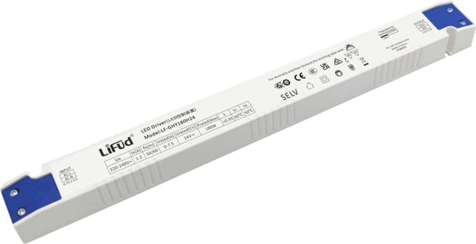 Driver Lifud LF-GHY180H24 24V 180W IP20 Non-Flicker Linear