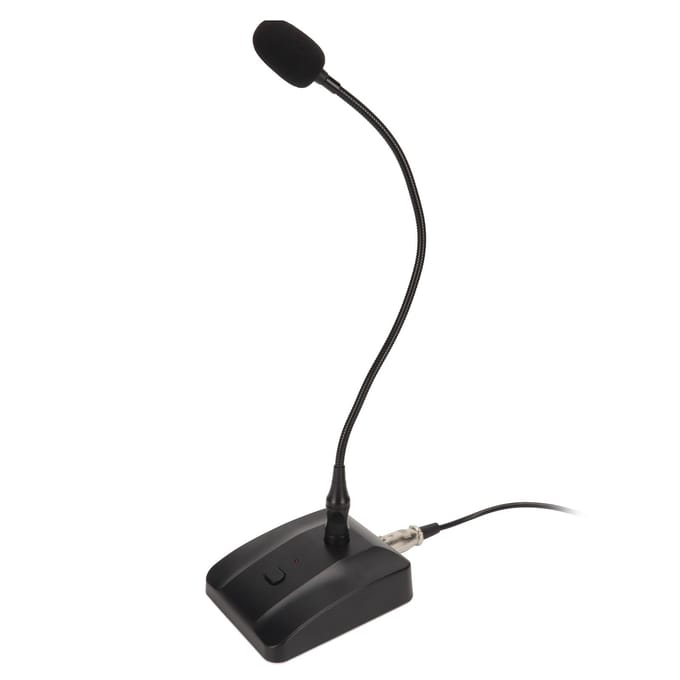 Zwanenhals Condensatormicrofoon Professionele 6,35 mm Desktop Bedrade Microfoon voor Uitzending