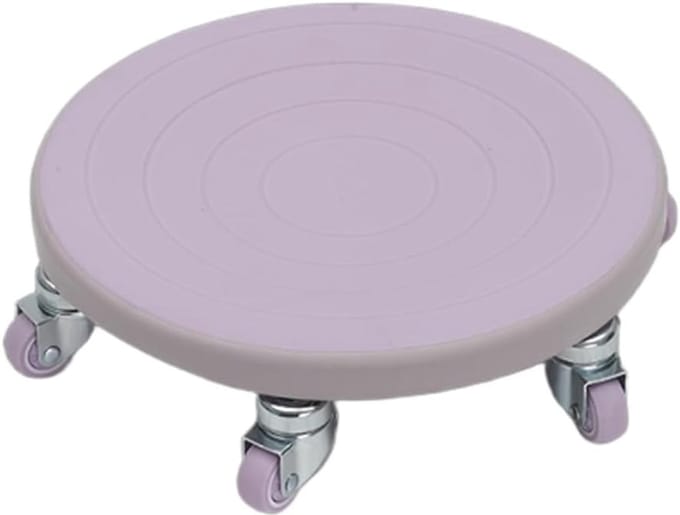 Buikspierroller - Core trainer - Thuis sporten - Stabiel zes-wiel ontwerp - 35 cm breed - Paars