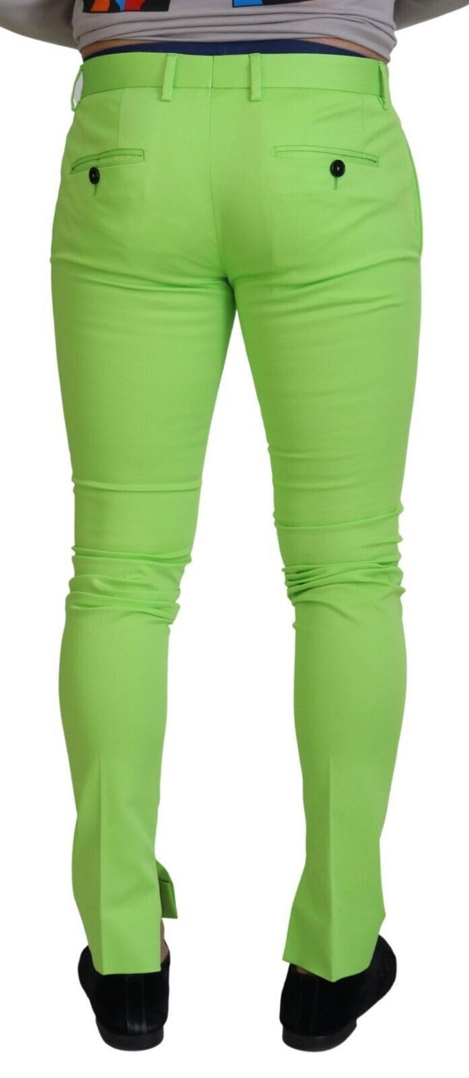 Slim Fit Broek met Zijslotsen