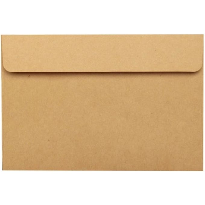 Set van 10 vellen vintage enveloppen voor bruiloft, feestdag, verjaardag, wenskaarten