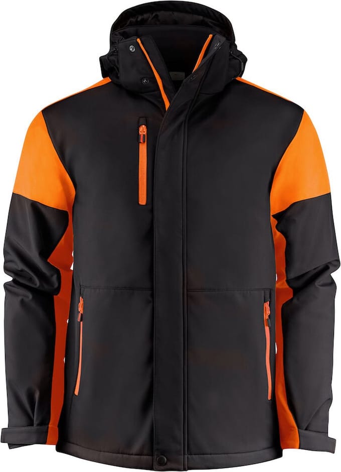 Printer PRIME PADDED SOFTSHELL PRIME 2261071 - Zwart/Oranje - 3XL