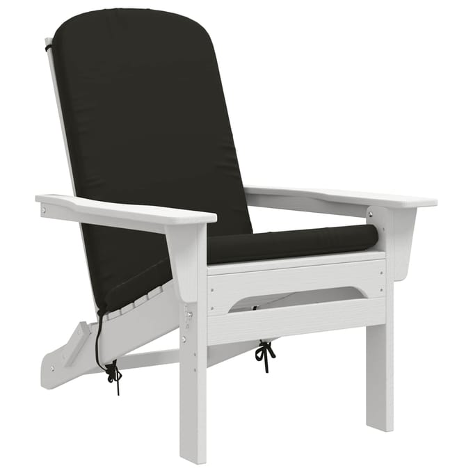 vidaXL - Zon - Ligzitzak - Kussen - GEMERT - 100% - Polyester - Zwart
