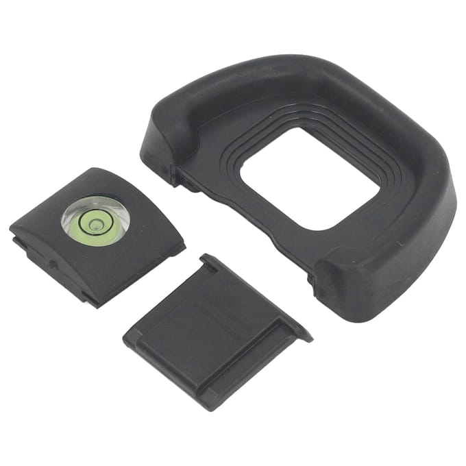 Oculair Oogschelp met Waterpas en Flitsschoenafdekking Beter Observatie-effect Oogschelp Vervanging voor D780 black