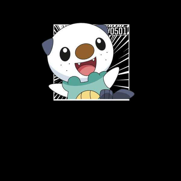 Pokemon Oshawott Men's T-Shirt - Black - M