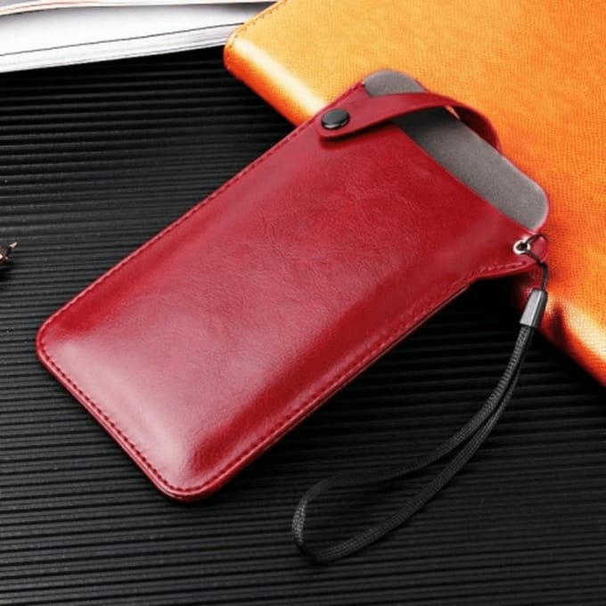 CaseBody Pocket Sleeve met Riemband Rood L