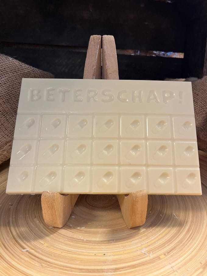 Callebaut - Chocolade tablet "Beterschap" - Wit - 21 blokjes