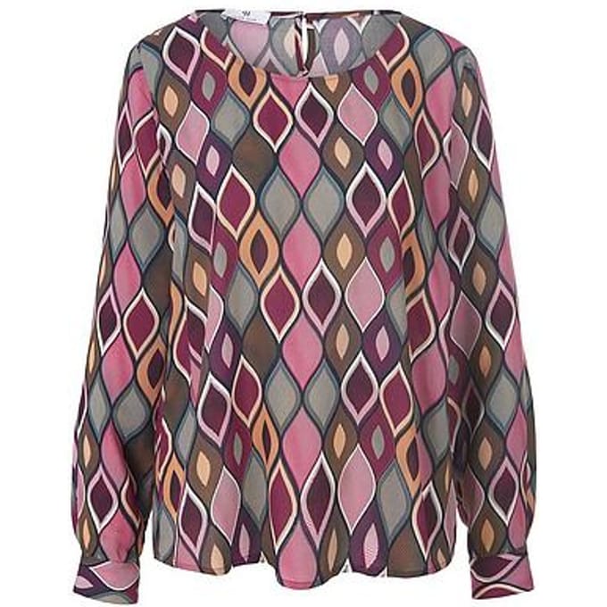 Blouse zonder sluiting Van Peter Hahn pink