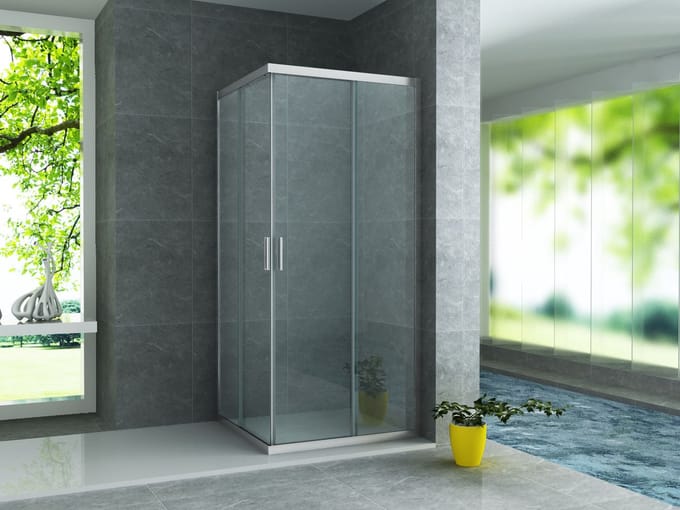 Klea Douchecabine Met Dubbele Schuifdeur 90x90x195cm