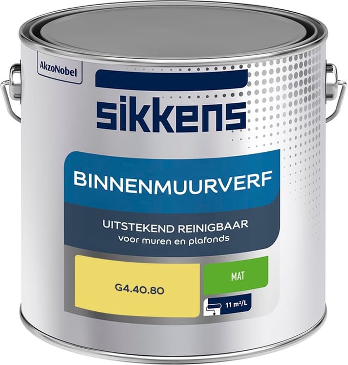 Sikkens - Binnenmuurverf Mat - G4.40.80 - Mengverf - 2,5 L