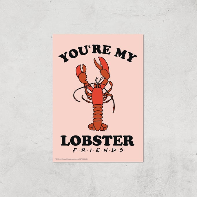 Friends Lobster Giclee Art Print - A2 - Print Only