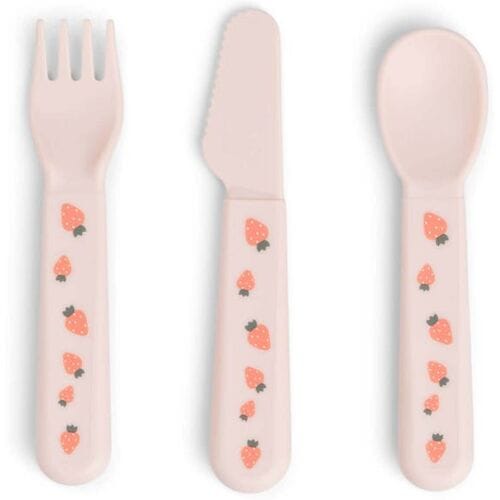 Done By Deer bestekset Foodie Light Pink dames