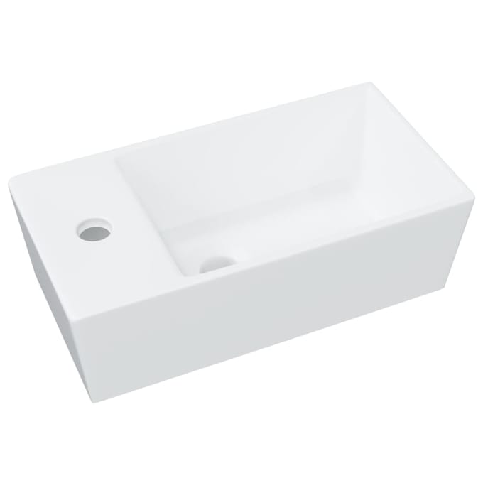 vidaXL - Wasbak - 48x25x15 - cm - keramiek - wit