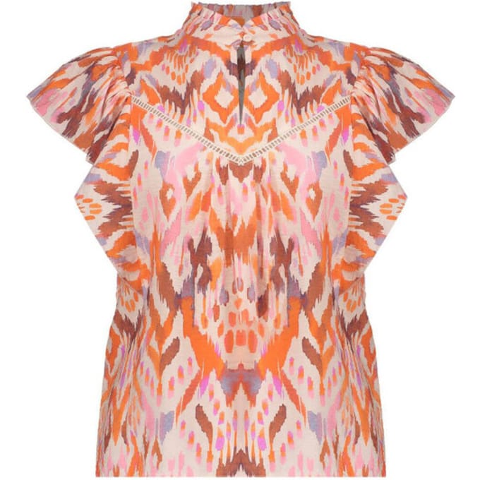 Geisha Top Ecru/mandarine Red/lila Taglia: S | Magliette intime Outlet | Donna | Marrone