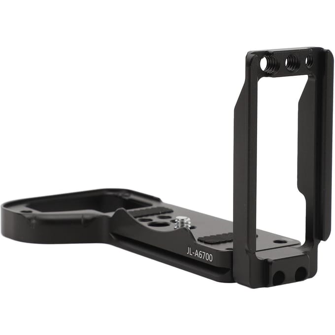 Support en L pour poignée de caméra en alliage d'aluminium avec 1/4 po 3/8 po pour interface Arca pour A6700 black