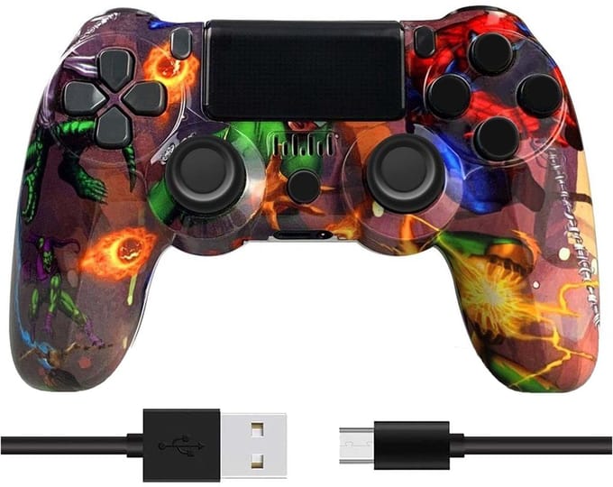 NAXSIR ps4 controller- Bluetooth Draadloos - Geschikt voor PS4/PC -USB-C opladen - Dubbele Trillingsmotoren - Sixaxis Sensor