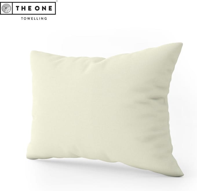 The One Bedding Kussensloop - 60 x 70 cm - Beddengoed - Katoen/Satijn - Crème