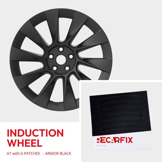 Tesla Model Y - Velgschade patch Induction Wheel Armor Black
