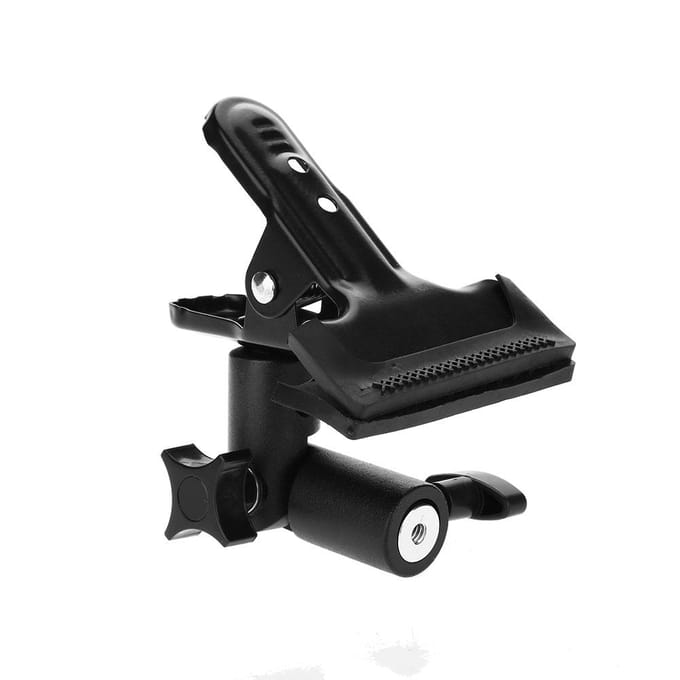 Metalen Klem 3/8   & 1/4   Draaibare Cliphouder Lichtstatief Studio Fotografie Accessoire black