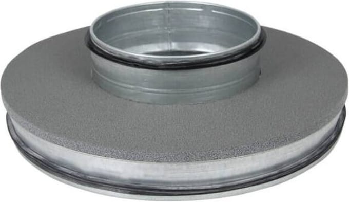Econox Thermoduct geïsoleerde deksel met vlakke tuit diameter 250 mm - 160 mm